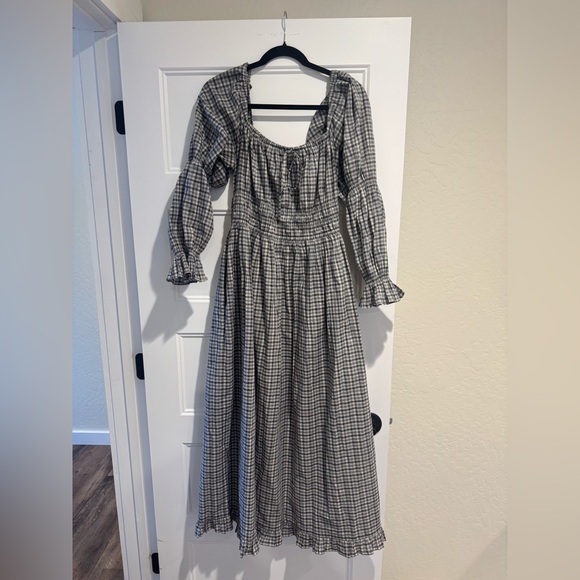 Christy Dawn Adelia Slate Gingham dress - Picture 5 of 6